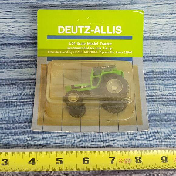 Vtg 1987 Scale models 1/64 scale Deutz-allis 6275 die-cast 4wd tractor sealed - Picture 1 of 10